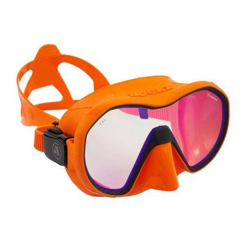 Apeks Mask VX1 Grey-Orange - Pure Clear Lens